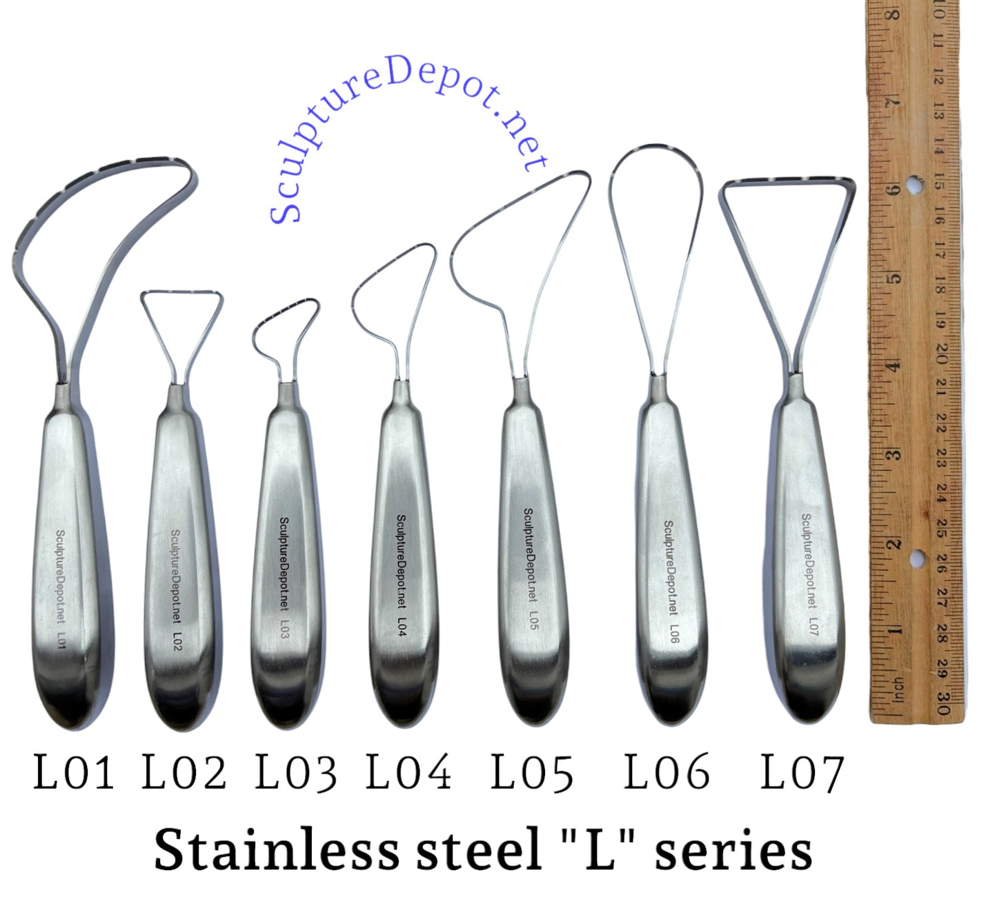 Stainless Steel "L"series sculpting tools